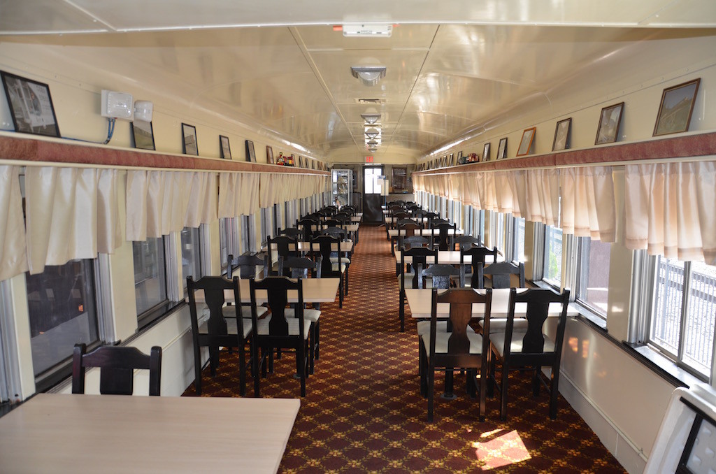 Dining car used for social events.