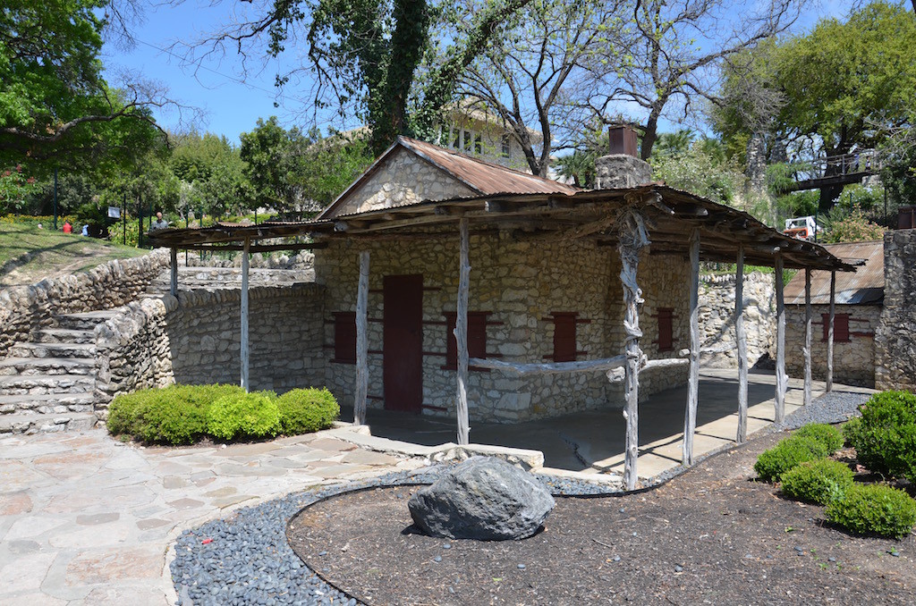 Building at the entrance