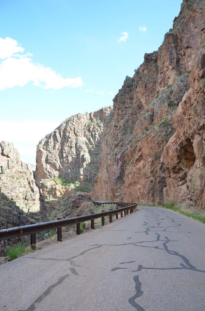 The road to the tunnels. Narrow and eventually is dirt! 