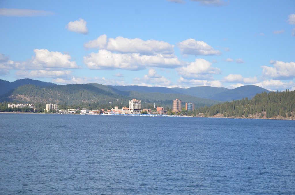 View of downtown Coeur d'Alene from the boat.