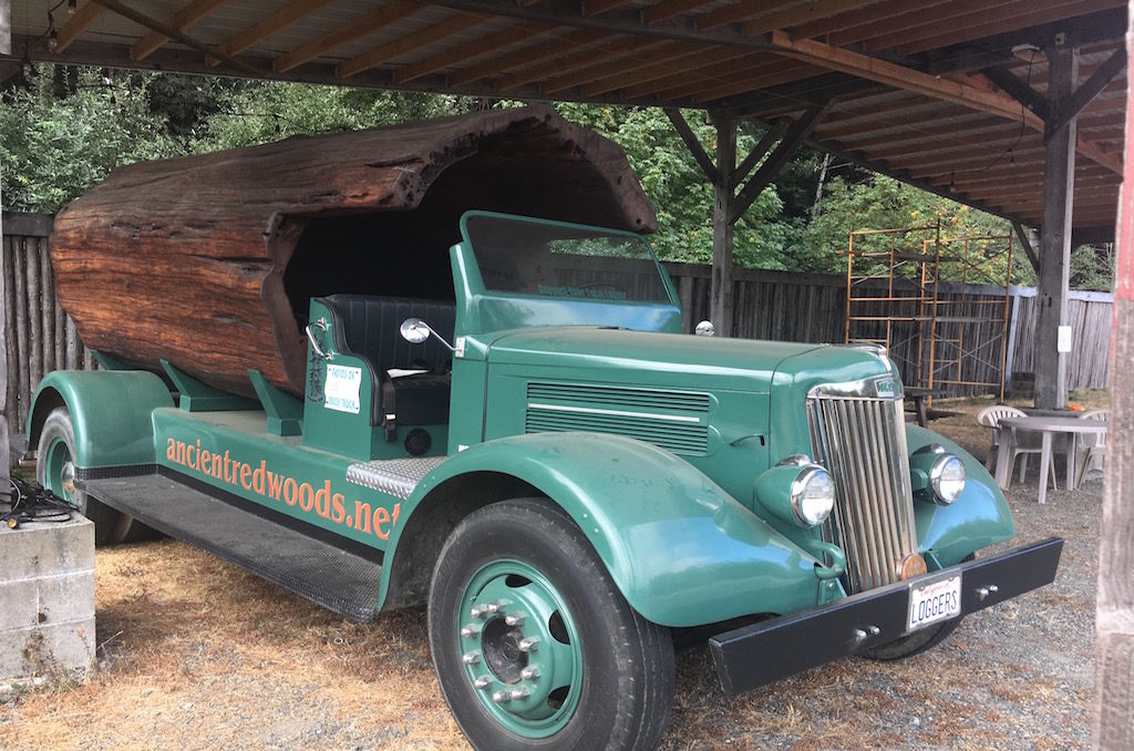 This log truck was at our campground too. It's used for parades and other celebrations.