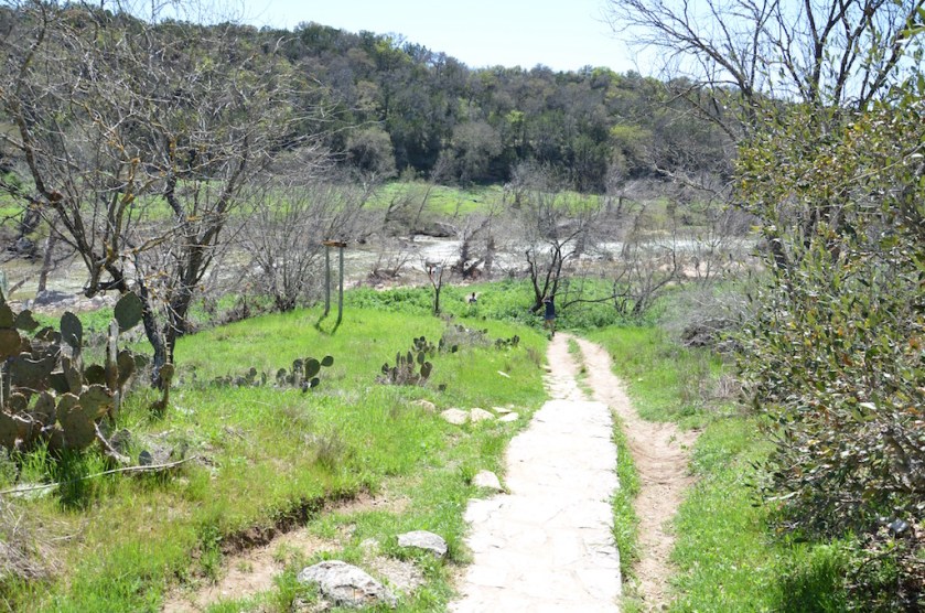Walkway down to the river.