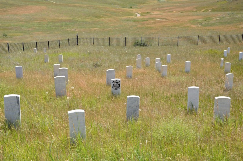 The one in the center (black) is General Custer.