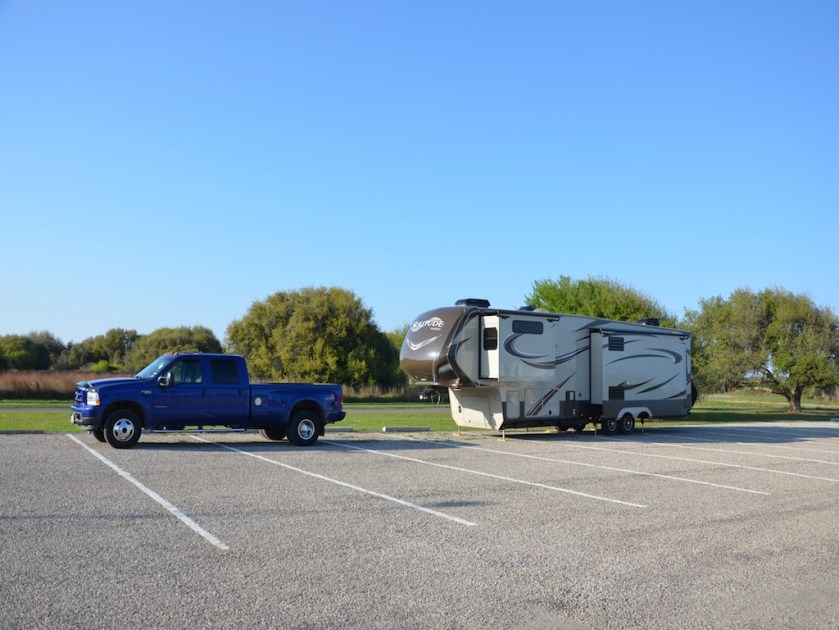 One night in overflow parking before the beach spot