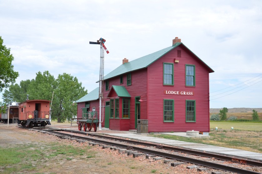 The train station.